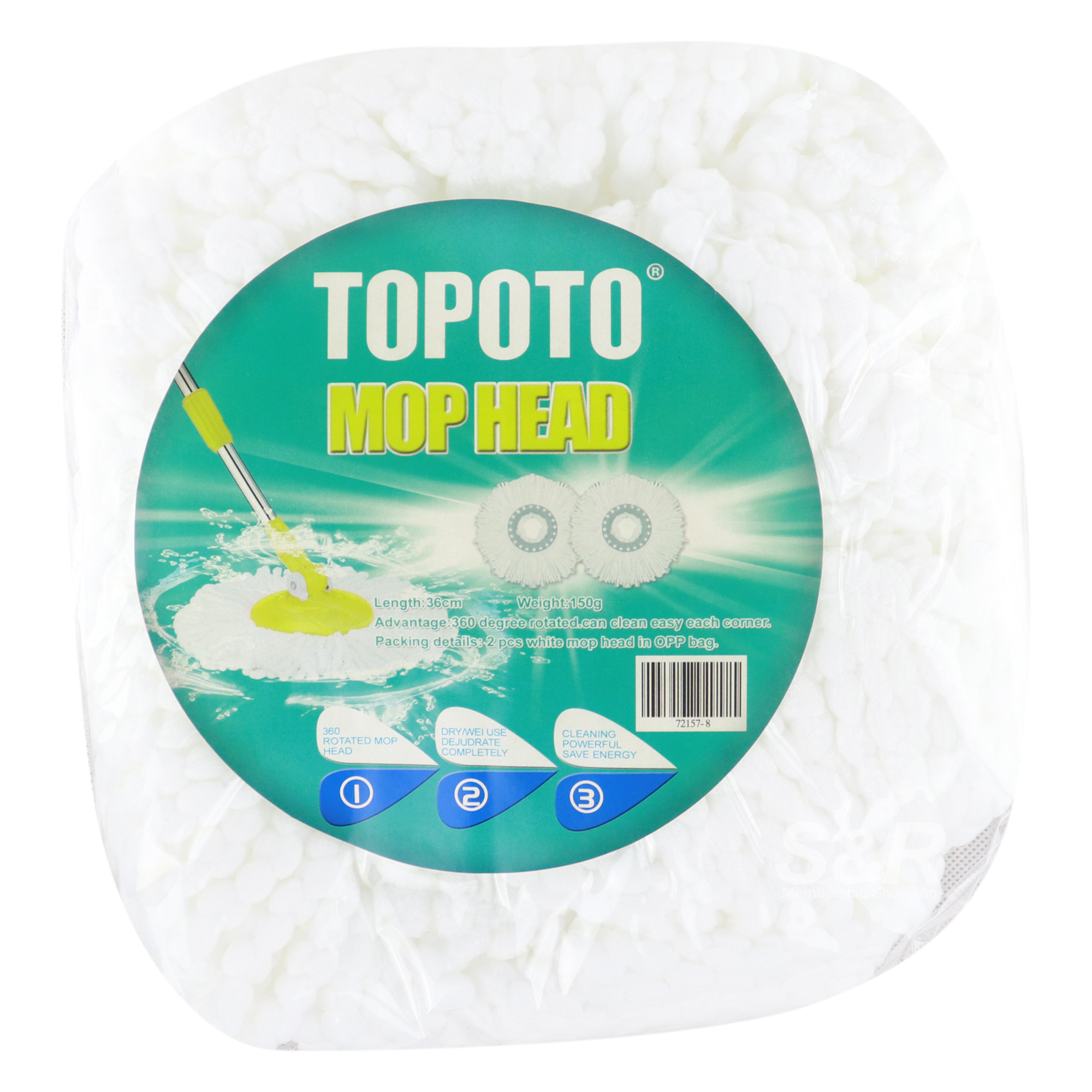 Topoto Mop Head 2pcs Topoto Mop Head 2pcs